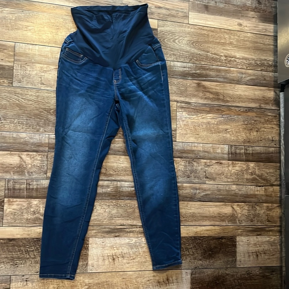 INDIGO BLUE skinny maternity jeans jeggings leggings 1X